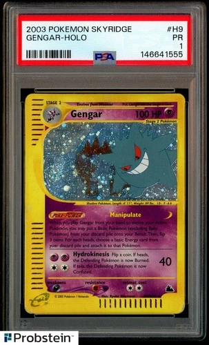 2003 Pokemon Skyridge #H9 Gengar Holo PSA 1 PR