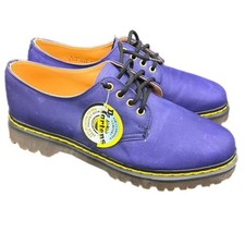 Dr Martens 1461 Made In England Purple Indigo Vintage Waxy Leather Oxford M7 W9