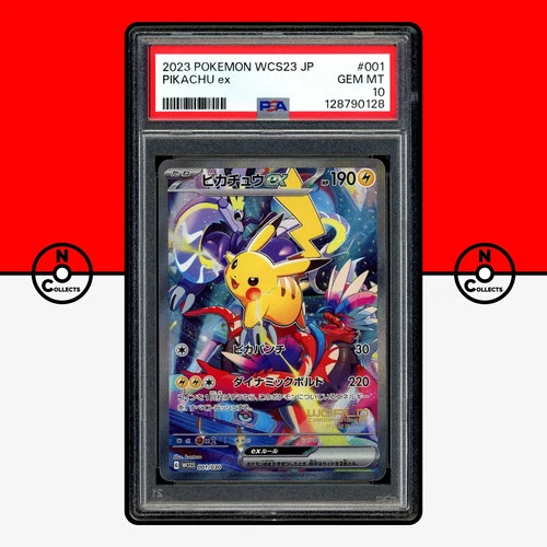 Pokemon PSA 10 Pikachu ex 001/030 Yokohama Deck World Championship Japanese