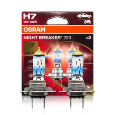 Osram Night Breaker Laser H7 Halogen Headlight Bulbs 64210NB220 for BMW Benz VW