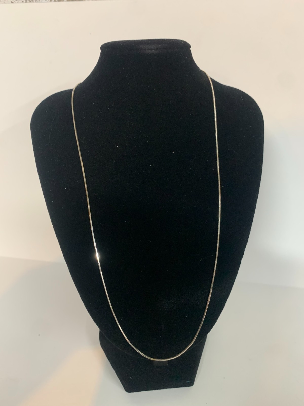 20 '' Solid 925 Sterling Silver  Snake -Link Neck… - image 1