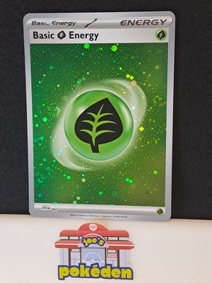 Grasen Energie - 001 - Kosmos Holo 3 x SWIRLS - S&V 151 - Pokemon TCG Karte NM 