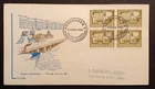 Denmark Stamps 1965 Business School Centenary block of 4 First Day Cover