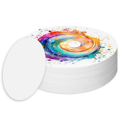 120 PCS White Cardstock Round Spin Spiral Art Station Refill 6.1 Inch DIY