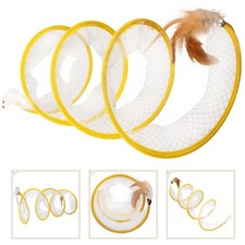 Folded Cat Tunnel Plaything S-shaped Cat Tunnel Toy Foldable channel Supply