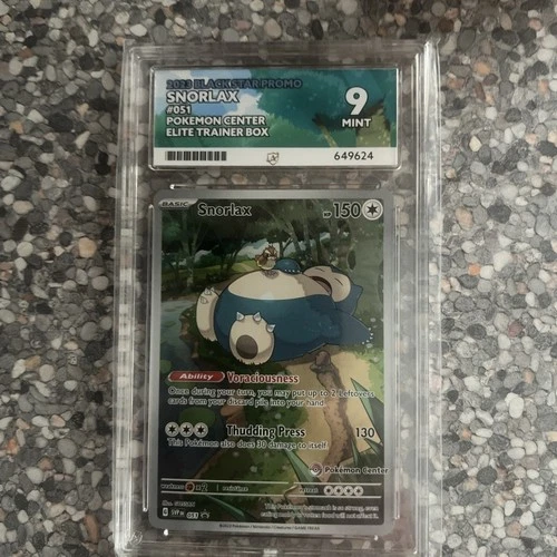Pokémon TCG Snorlax SVP051 Pokemon Center Stamped Promo Ace Graded 9