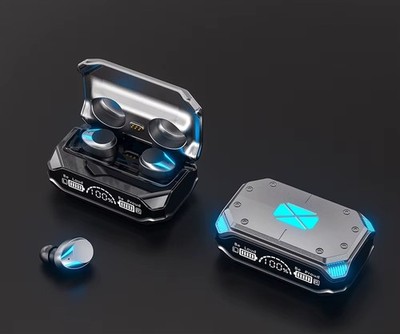 M41 TWS Mini Bluetooth 5.3 Earbuds Low Latency Gaming Headset RGB LED Stereo
