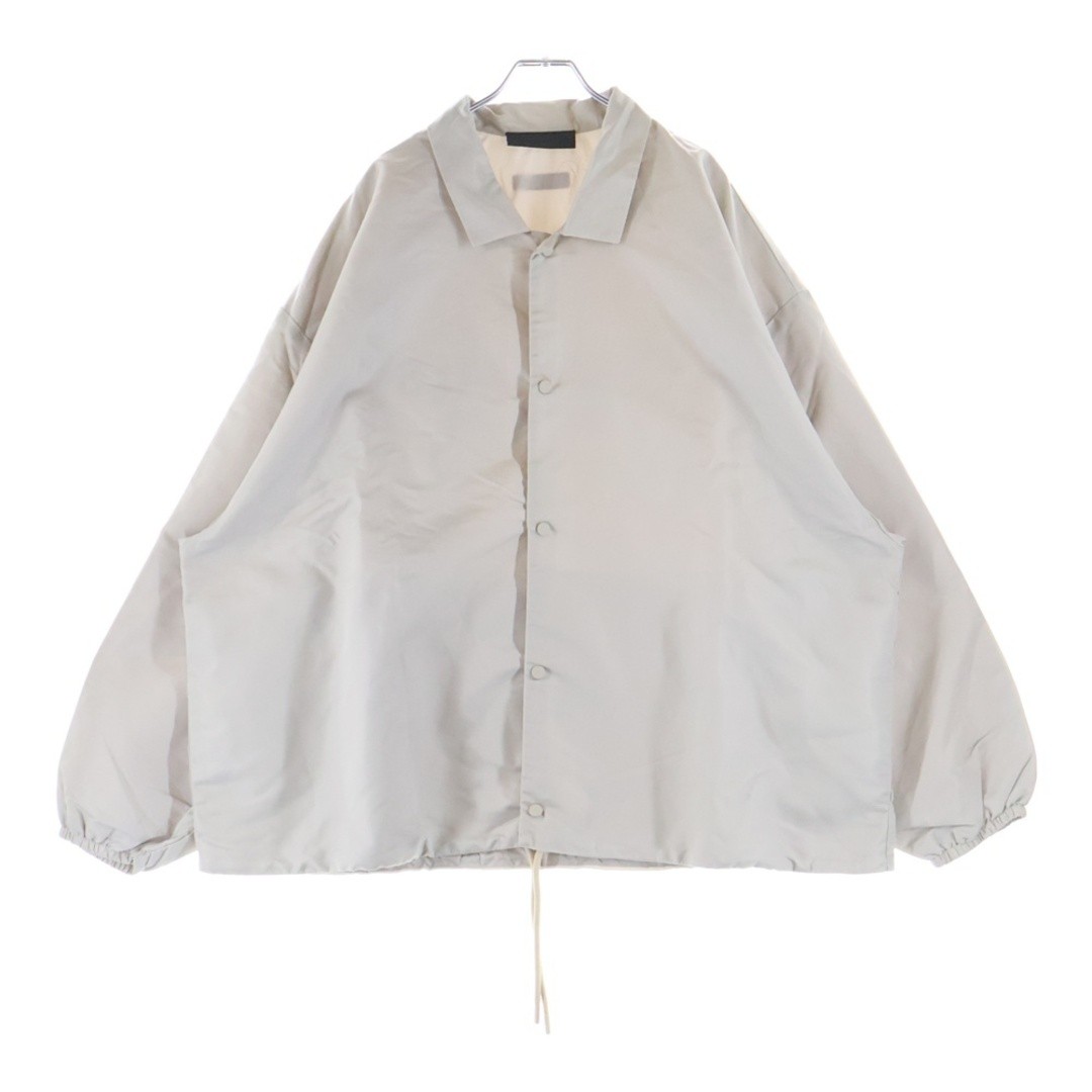 Fear of God Essentials NYLON Coach Jacket Back Rubber Logo Gray Used a98a745280b thumbnail 2