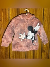 Disney Mickey Mouse Orange Hoodie Sweatpants Set 2T Gender Neutral Lounge Cozy