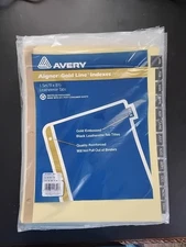 Avery 11351 12-Tab Jan. - Dec. Tab Dividers w/Gold Reinforced Edge (1-Set) New