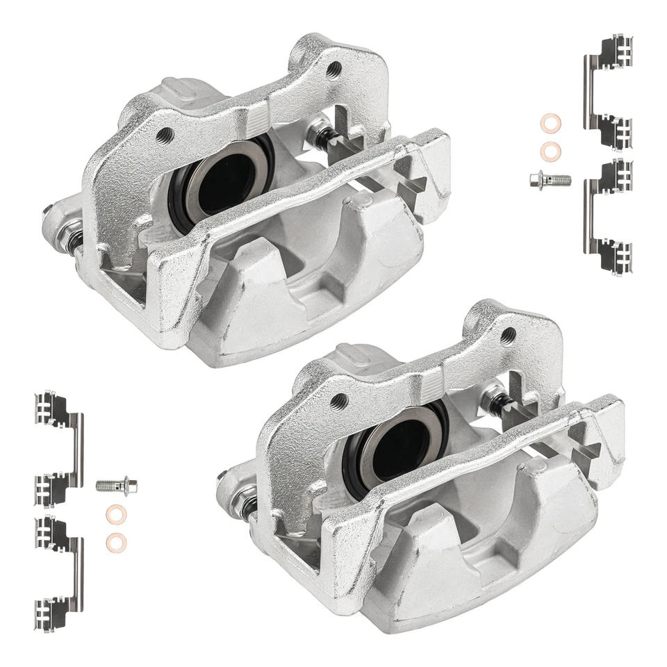 Pair Front Brake Calipers w/ Bracket Fits Chrysler 300 2005-2010 Dodge Charger - Image 2 of 4