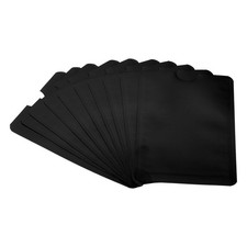 10Pcs RFID Blocking Sleeve Aluminum Identity Theft Prevention Credit Card Black