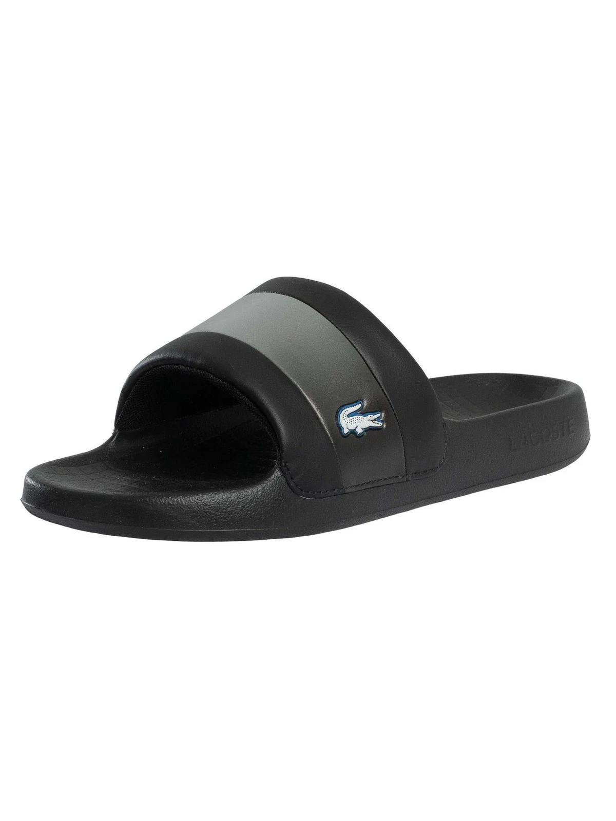 Lacoste Men's 126 3 CMA Serve Sliders, Black