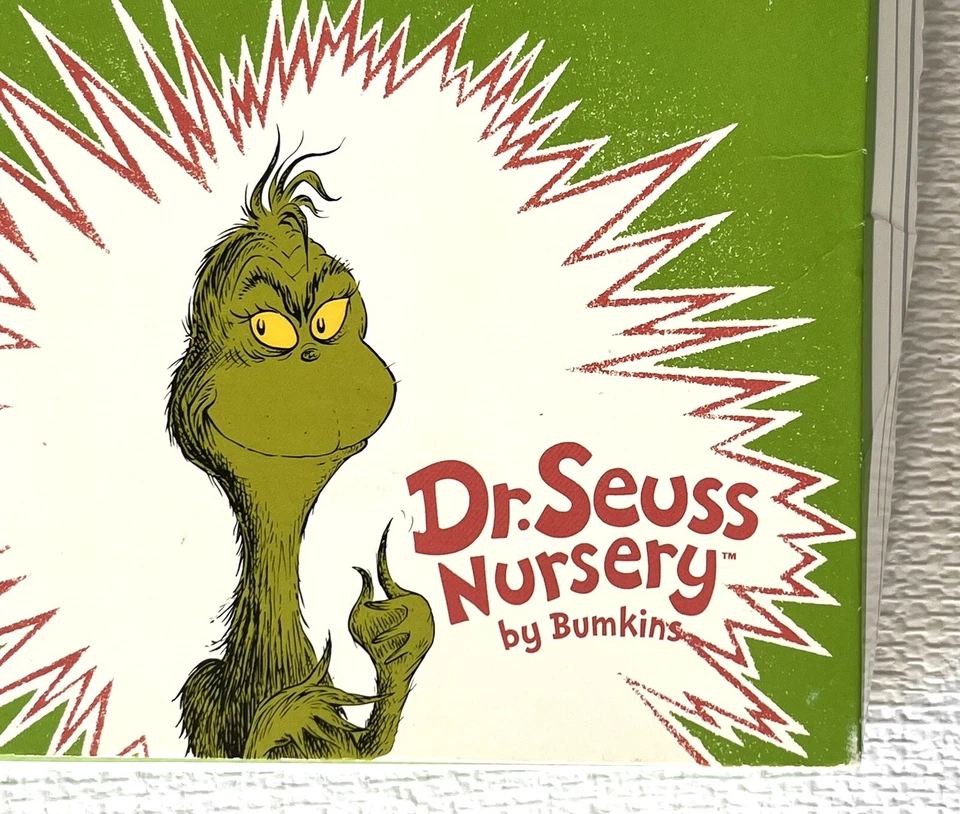 Set de regalo para bebé Dr. Seuss Cómo el Grinch robó babero y paño de Navidad Bumkins Foto 4 de 4