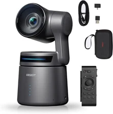 OBSBOT Tail AIR NDI Streaming PTZ Camera Smart RC Controller 4K AIPowered Webcam