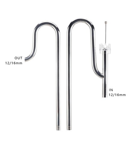 Lily Pipe Edelstahl Filter Ein/Auslauf 12/16mm 16/22mm mit/ohne Skimmer Aquarium - Bild 5 von 9