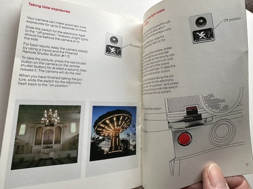 Polaroid 680 SLR Autofocus Land Camera, Original USER MANUAL, VG, Clean - Picture 5 of 7