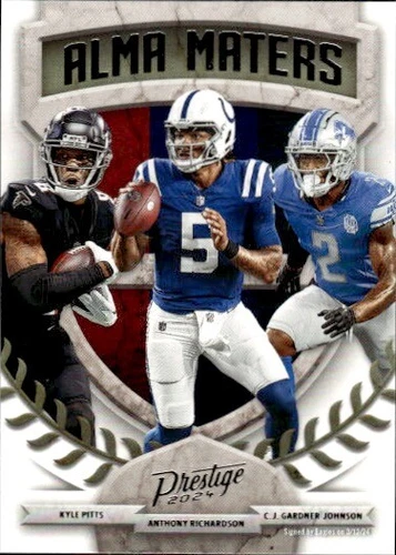 2024 Panini Prestige Anthony Richardson C.J. Gardner-Johnson Kyle Pitts #13