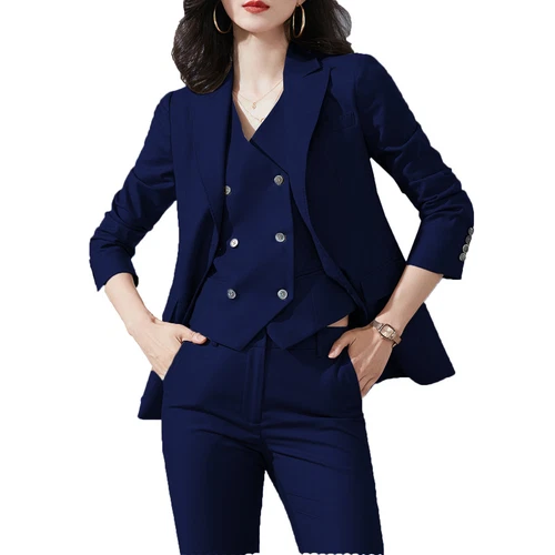 Womens Business 3Piece Suits Customize Bridesmaids Wedding Jacket Blazer Tuexdos - Picture 37 of 37