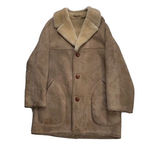 VTG 346 Brooks Brothers GENUINE Leather Suede Coat Jacket W Size 4