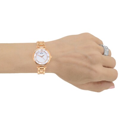 BULOVA Womens Thin Profile Dress Watch, MOP Dial, Rose Gold  display picture 3