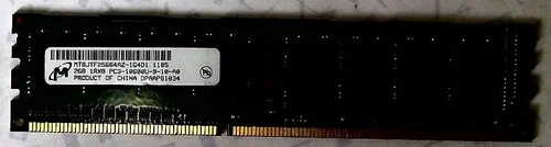 RAM Micron | 2GB PC3 10600U-9-10 | DDR3 | MT8JTF25664AZ-1G4D1 1105 | DPAAP81034