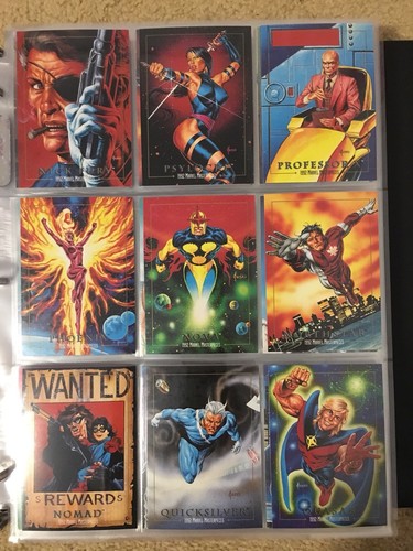1992 Marvel Masterpieces Trading Cards COMPLETE BASE SET, #1-100 NM/M! Joe Jusko - Picture 8 of 12