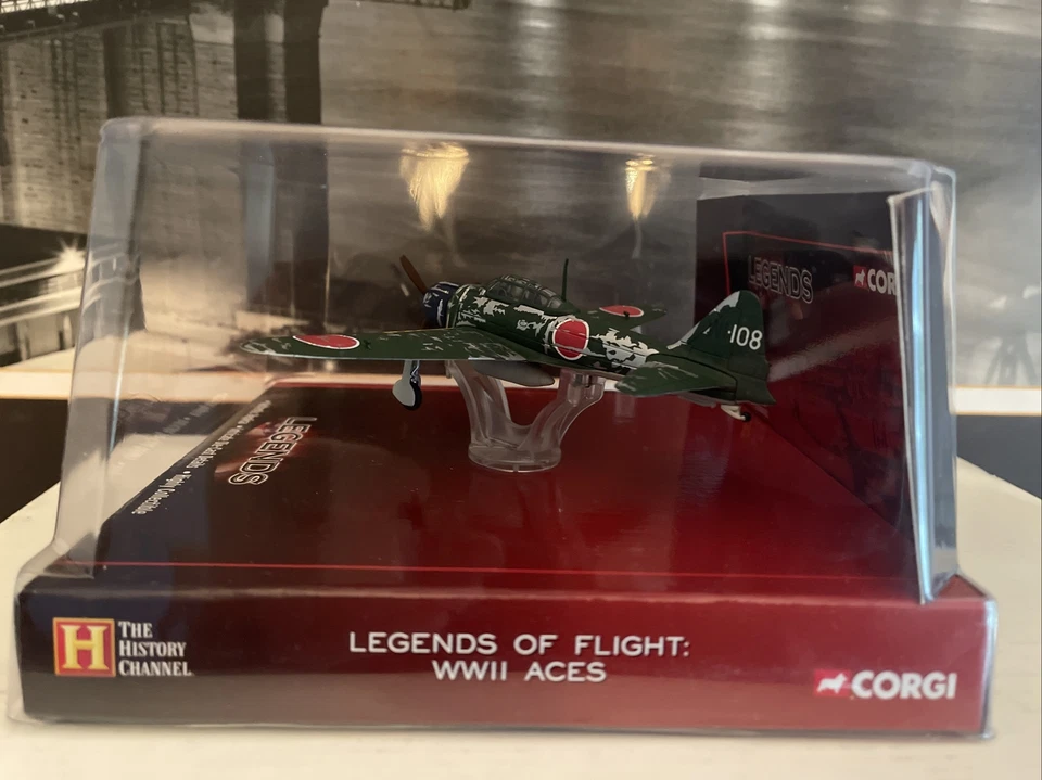 Corgi Mitsubishi A6M3-22 ZERO Die Cast Airlplane Japan History Legends NIB NEW! - Image 4 of 4