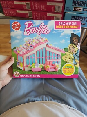 BARBIE Create-a-Treat Build Your Own Cookie Dream House Holiday Decorate NEW