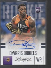 DaVARIS DANIELS 2015 PANINI PRESTIGE ROOKIE CARD AUTO #223