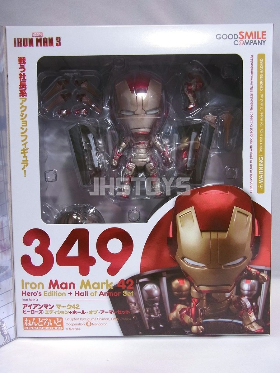 2013 Marvel Nendoroid 349 Iron Man Mark 42 XLII Hero Edition Hall