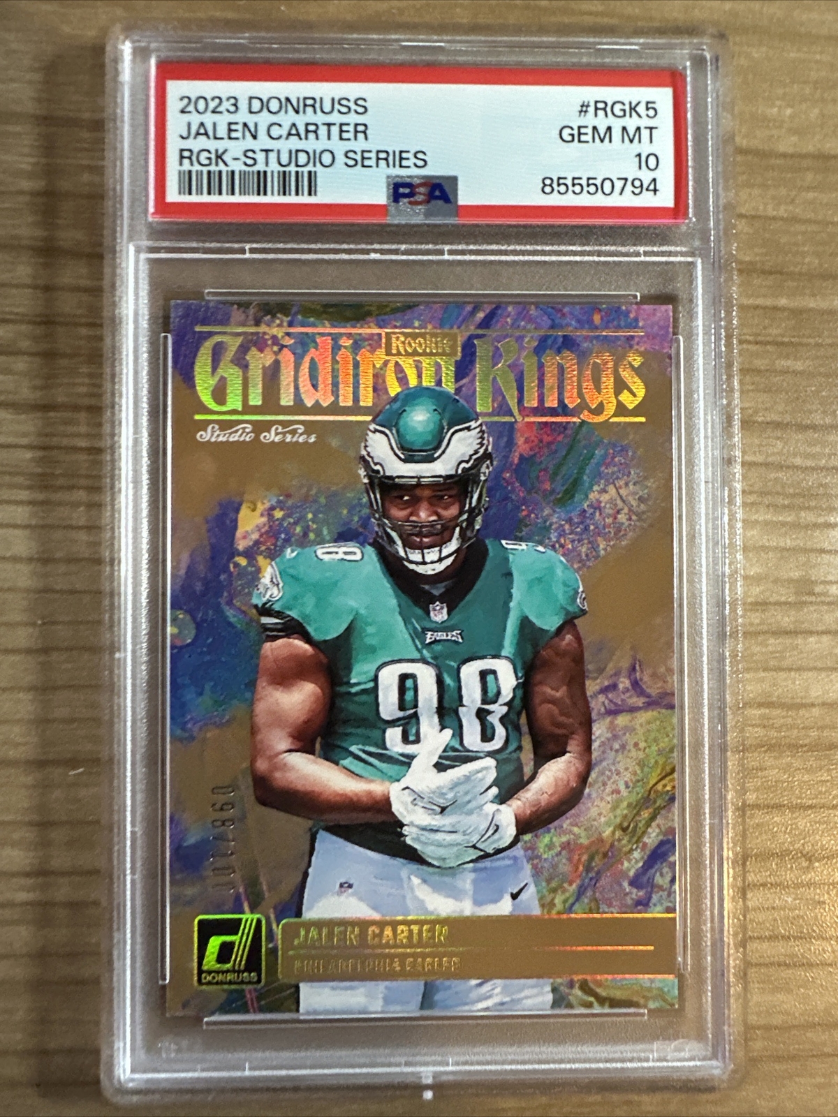 Jalen Carter Panini Donruss Rookie Gridiron Kings #RGK5 Studio Series