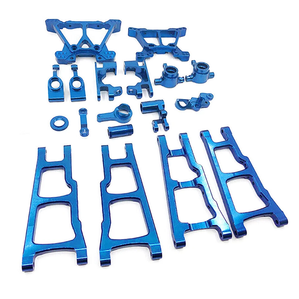 Aluminum Full Metal Upgrade Parts For 1/10 TRAXXAS SLASH 4x4 RC Truck Car Blue - Image 2 of 4