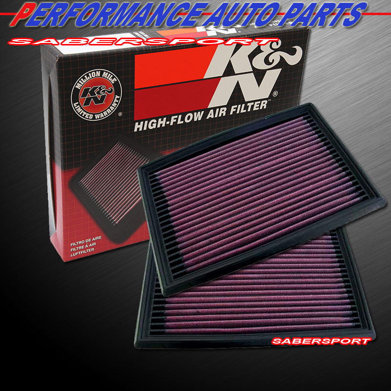 Two K&N 33-2036 Hi-Flow Air Intake Filters for 1990-1996 Nissan