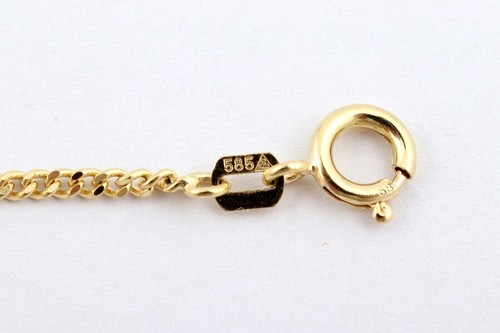 585 Gelbgold Panzer Kette flach 50cm/1,6mm 4,78gr. 529 - Bild 5 von 5