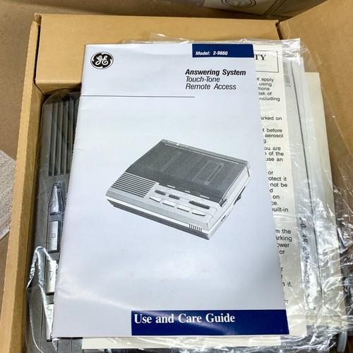 General Electric 2-9860 Automatic Answering System Telephone Machine New - Picture 4 of 13