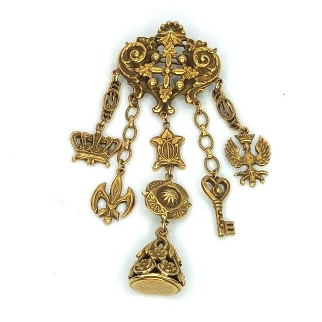 Chatelaine brooch deals