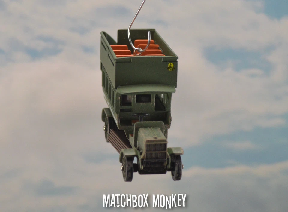 WWI British Army Troop Bus B Type B352 Custom Christmas Ornament 1/76 Carrier  - Image 4 of 4