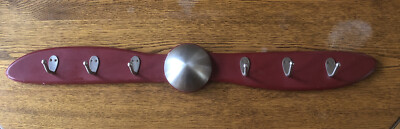 31  Airplane Propeller Style 6 Coat Garment Hat Wall Mounted Rack Burgundy