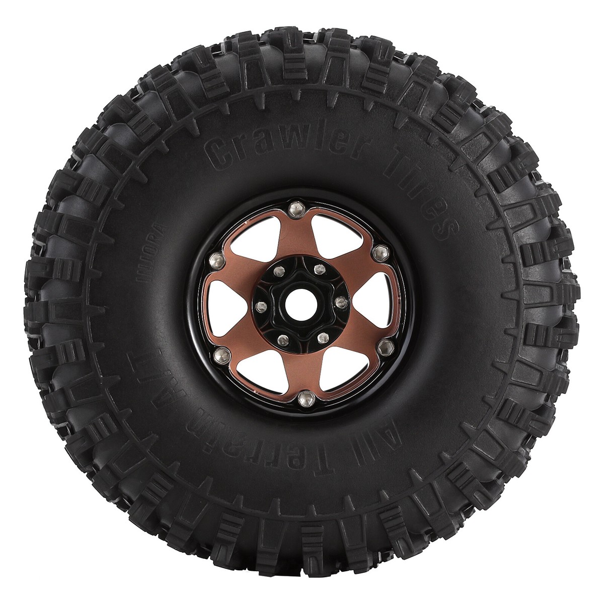 INJORA 1.9 Beadlock Wheels and Tires for TRX4 GEN8 SCX10 II