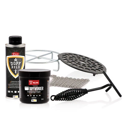 Dutch Oven Zubehör Set Gusseisen Grillzubehör 6-teilig BBQ-Toro