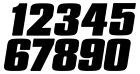 Dirt Digits - DD43W-4 - Competition Stick-On 4in. White Number, 4