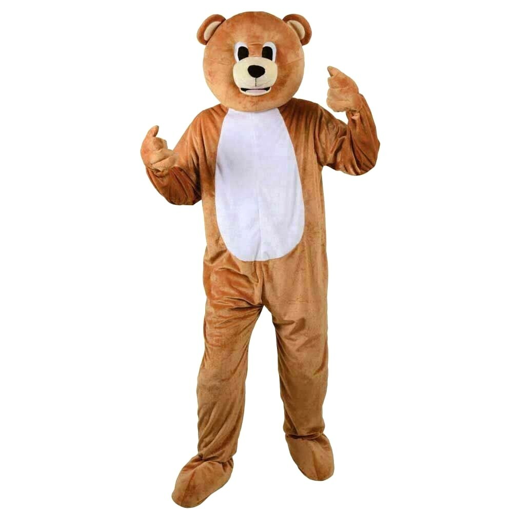ILOVEFANCYDRESS Braunbär Maske Mit Zähnen – Plüsch-Maske Für Halloween & Kostümpartys