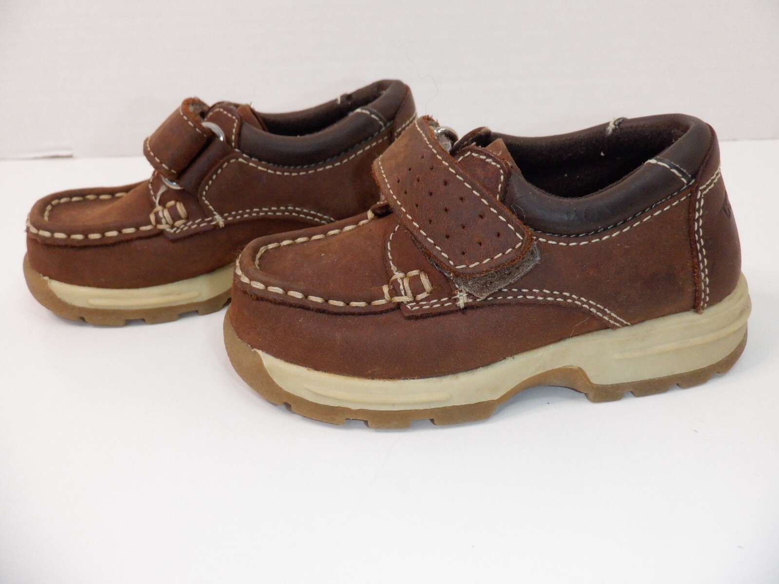 Thom McAn Brown Leather Toddler Size 6 Adjustable Exerflex Shoes
