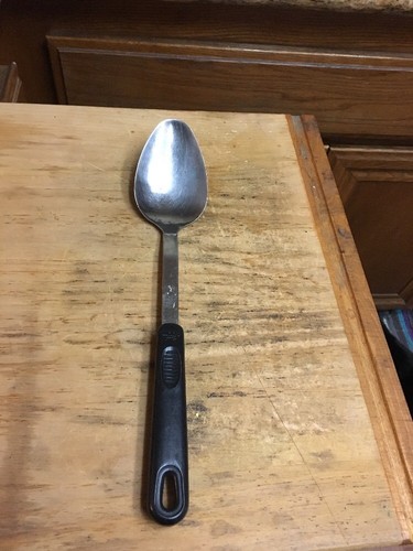 Serving Spoon: Stainless with Black Handle 13"