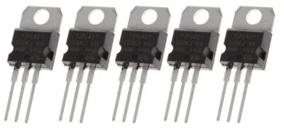 5 x TIP142T NPN Darlington Power Transistor TO-220 High Gain Silicon ICs UK