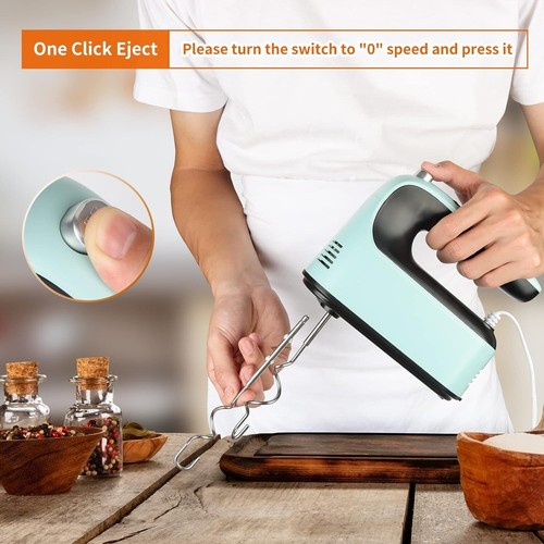 9 Speed Digital Electric Hand Mixer - 400W - 5 Attachments - NIB - Picture 5 of 7