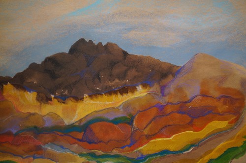 Gouache PAYSAGE FAUVISTE de Bertrand Marie-Thérèse dite Mité (p) - Picture 8 of 9