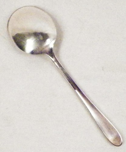 Gorham Invitation Soup Spoon Silverplate Round Bowl Flatware Vintage 1940 - Picture 4 of 5