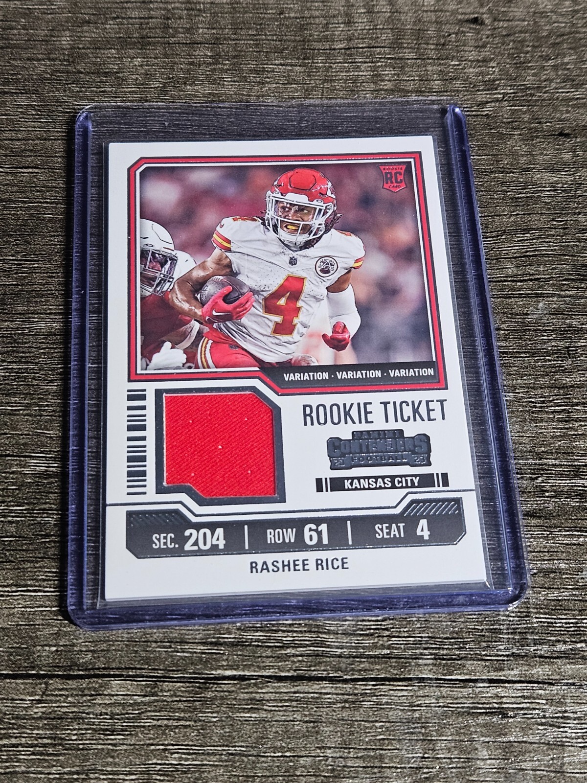 2023 Panini Contenders - Rookie Ticket Swatches Variations #TS28V Rashee Rice